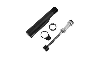 SMB™ Buffer Kit - AR15 GEN3 - H, Buffer Tube, End Plate, Castle Nut (SS/Black)