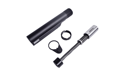 SRS™ Buffer Kit - AR15 GEN4 - H3, Buffer Tube, End Plate, Castle Nut (SS/Black)