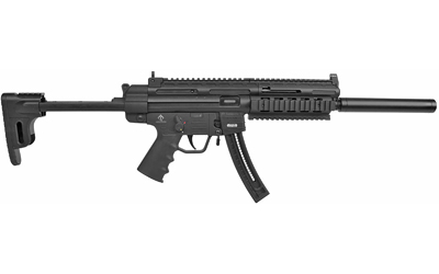 GSG GERGGSG1622 GSG-16 Carbine Full Size 22 LR 22+1 16.25" Black Black Polymer Receiver w/Picatinny Rail, M-LOK/Picatinny Handguard, Black Collapsible Synthetic Stock  w/Storage Compartment, Black Pol