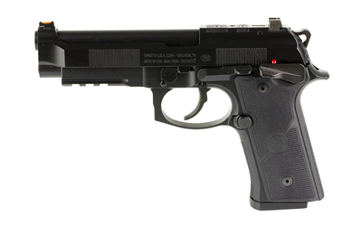 Beretta USA J92XFMSDA15 92GTS  9mm Luger 15+1 4.70" Black Inox Steel Barrel, Black Cerakote Optic Ready/Serrated Steel Slide + Aluminum Frame w/Beavertail & Picatinny Rail, Ambidextrous