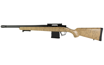 Christensen Arms 8010612200 Ridgeline Scout Full Size 223 Rem 4+1, 16" Black Nitride Steel Threaded Barrel, Black Nitride Aluminum Receiver, Tan w/Black Webbing Fixed Sporter Stock