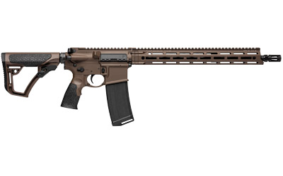 Daniel Defense 0212802338047 DDM4 V7 5.56x45mm NATO 30+1 16" Threaded Barrel w/Flash Suppressor, Mil-Spec Brown Cerakote, 6 Position Stock w/SoftTouch Overmolding