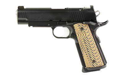 Dan Wesson 01795 Specialist Commander Full Size Frame 45 ACP 8+1 4.25" Stainless Steel Barrel, Black Duty Serrated Steel Slide, Black Duty Steel Frame w/Picatinny Rail, Black/Brown G10 Grip