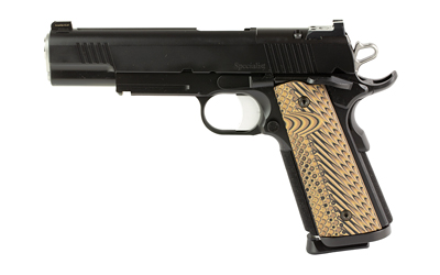 Dan Wesson 01796 Specialist  Full Size Frame 9mm Luger 10+1 5" Stainless Match Grade Barrel, Black Duty Optics Ready/Serrated Steel Slide, Black Duty Steel Frame w/Picatinny Rail, Black/Brown G10 Grip