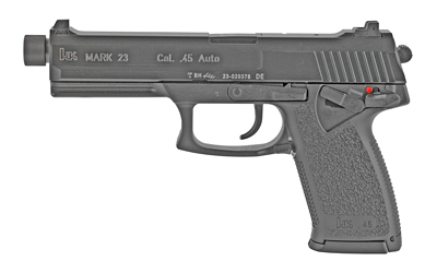 HK 81000080 Mark 23  45 ACP 10+1, 5.87"  Black Steel Threaded Barrel, Serrated Steel Slide, Polymer Frame, Black Polymer Grip, Ambidextrous