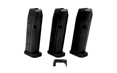 Shield Arms S15COMBOG33M1C S15 Magazine Gen 3 Combo 15rd 9mm Luger Compatible w/Glock 43X/48 Black Steel 3 Pack