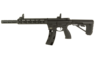 Retay USA RA1522BLKPOLYMLOK10 RA1522 22 LR 10+1 18" Black Chrome Threaded Barrel, Black Chrome Polymer Receiver w/Picatinny Rail,  M-LOK Handguard, Adjustable Black Polymer Stock & Grip