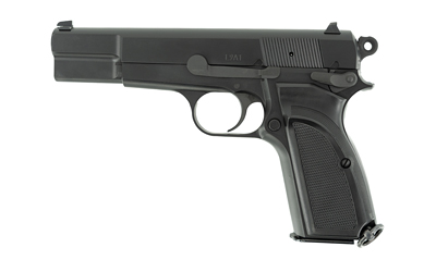 Inglis 12000000 L9A1  Full Size Frame 9mm Luger 15+1 4.70" Hard Chrome Plated Stainless Steel Barrel, Black Cerakote Steel Serrated Slide, Black Cerakote Steel Frame, Black Plastic Grip