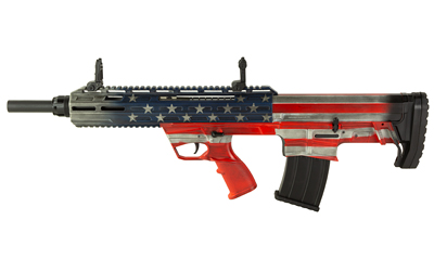 Tokarev USA 21000164 TBP  Bullpup 12 Gauge Semi-Auto 3" 5+1 18.50" Black Steel Barrel, American Flag Picatinny Rail Receiver, American Flag Adjustable Synthetic Stock