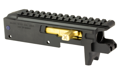 True Precision Inc TP1022CMPRCBLG TP/22 Receiver Set Aluminum Black Anodized Receiver/ Gold Bolt