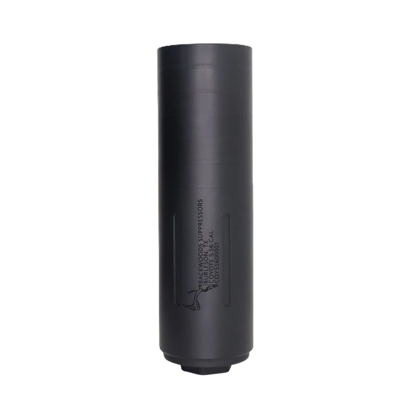 Backwoods Suppressors Coyote SS 5.56 | Stainless Steel — 5.56mm (.223) - 1.375x24 Black