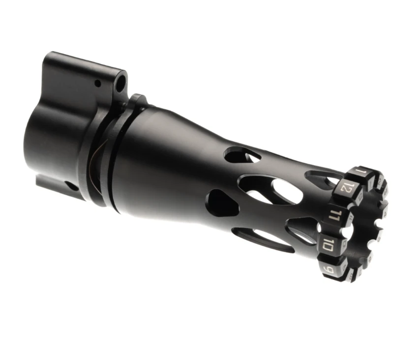 Riflespeed Adjustable Gas Block - .625" Diameter — 5.56mm (.223) Black 3.6" Gas Control
