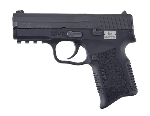 Kahr Arms KX9094RD10 X9  9mm Luger 10+1 3.54" Stainless Steel Barrel, Blackened Optic Ready/Serrated Stainless Steel Slide, Black Polymer Frame w/Picatinny Rail