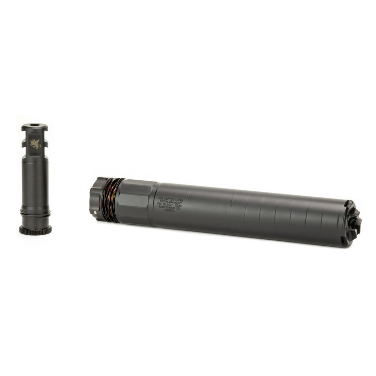 Griffin Dual-Lok PSR 7 Silencer 7.62mm — 7.62mm (.308) Black