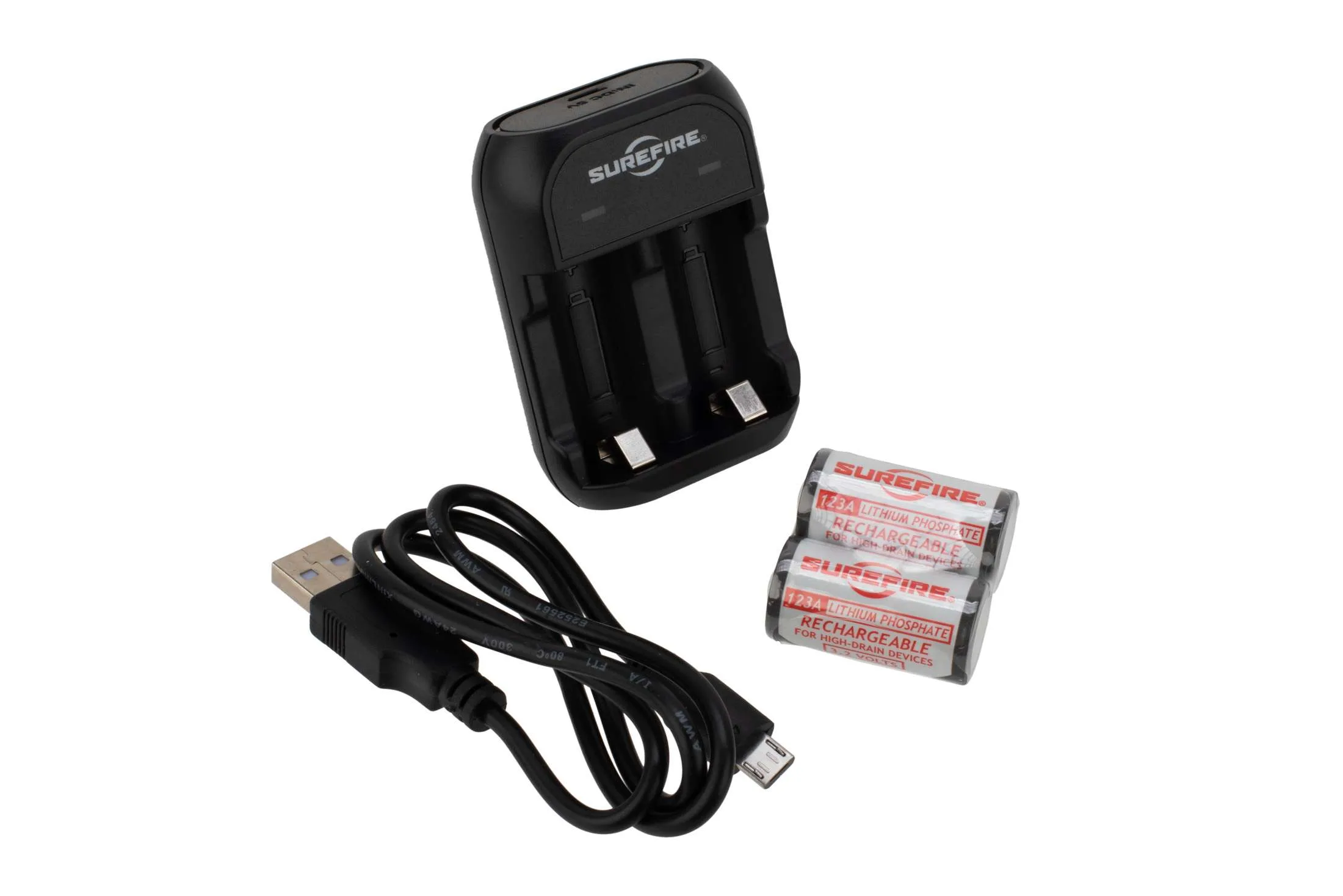 SureFire SFLFP123KIT AC/DC Wall Charger Kit  CR123A