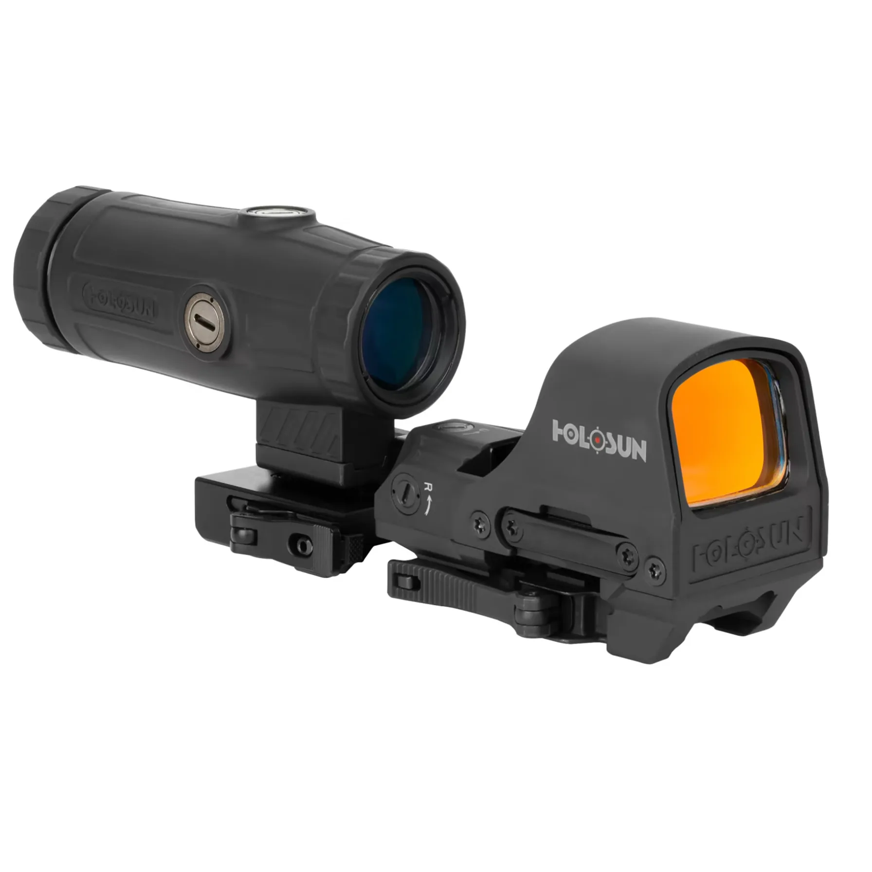 Holosun HE510C-GR/HM3X   Black 1x/3x 0.91x1.26" 2 MOA/65 MOA 2 MOA Green Dot/65 MOA Green Circle Reticle