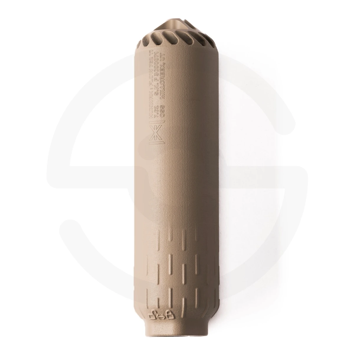 HUXWRX Flow 762 Ti Suppressor — 7.62mm (.308) Flat Dark Earth