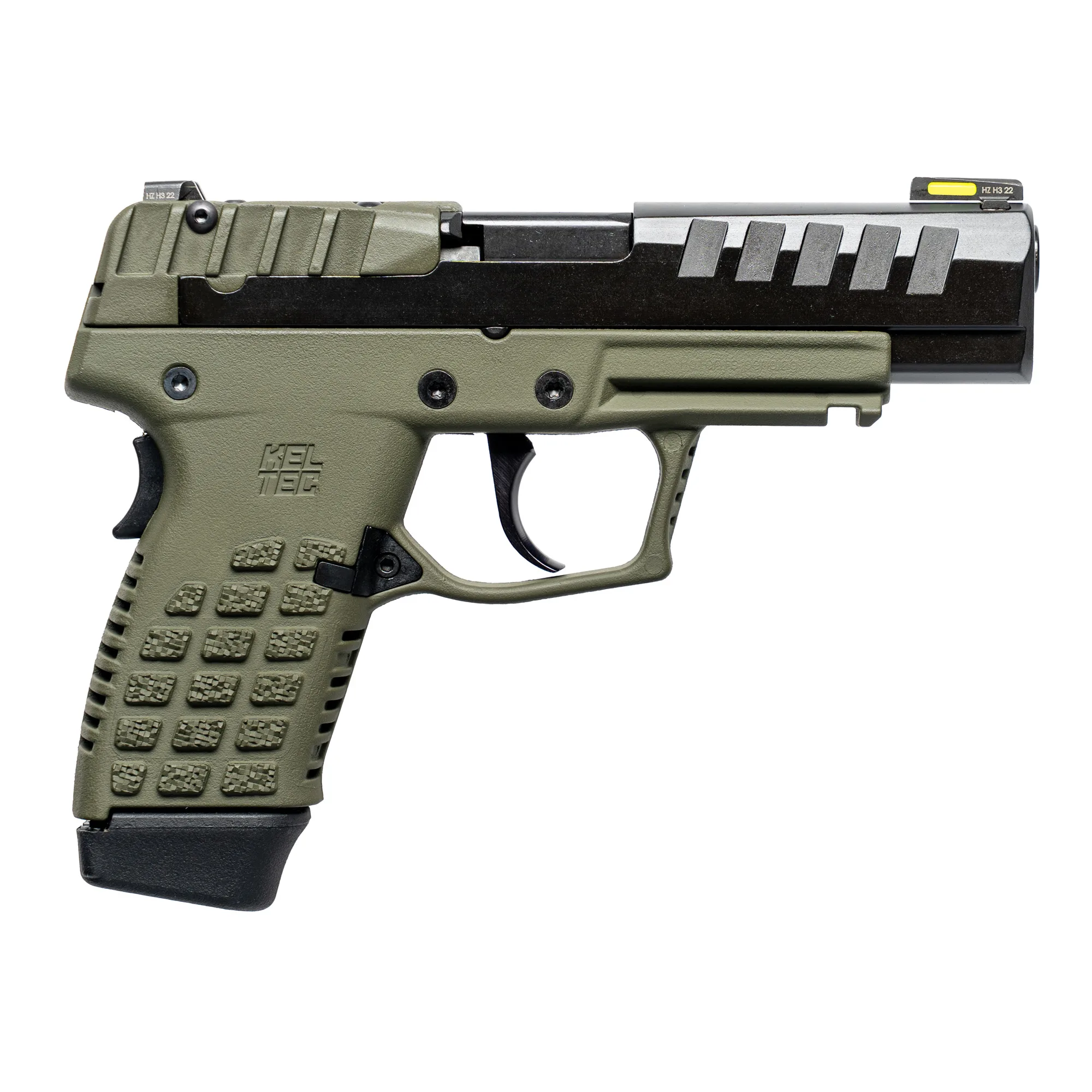 Keltec P15 — P15 9MM 15+1 BLK/GRN BLACK SLIDE/GREEN FRAME