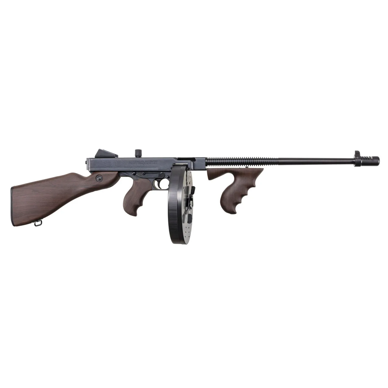 Auto-Ordnance - Thompson 1927A-1 Deluxe Lightweight — 1927A-1C 45CAL LT WT 100RD 100RD DRUM BL/WD 18" BARREL