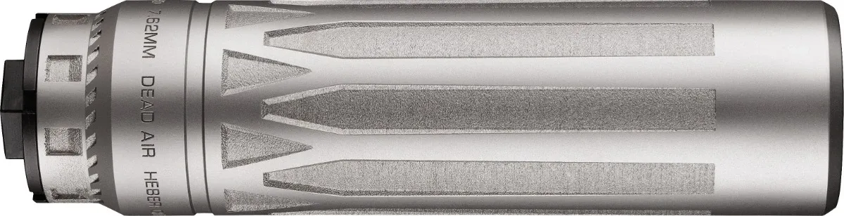 Dead Air Nomad TI XC — 5/8x24 Raw Titanium Satin Bead Blasted
