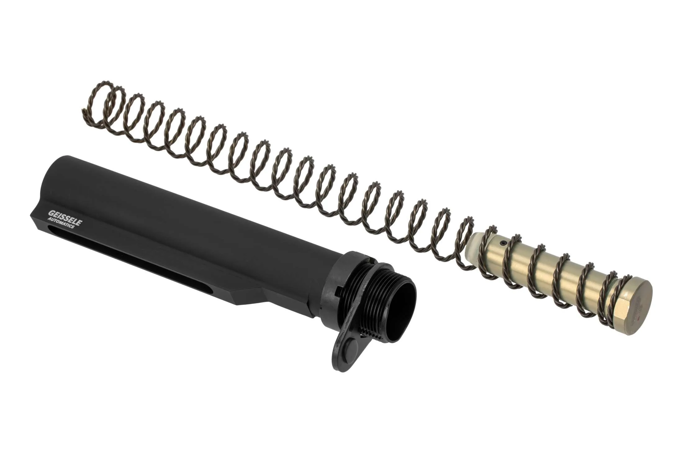 Premium MIL-SPEC Buffer Tube Assembly with Super 42, H3, 7075-T6, AR-15/M4, Black