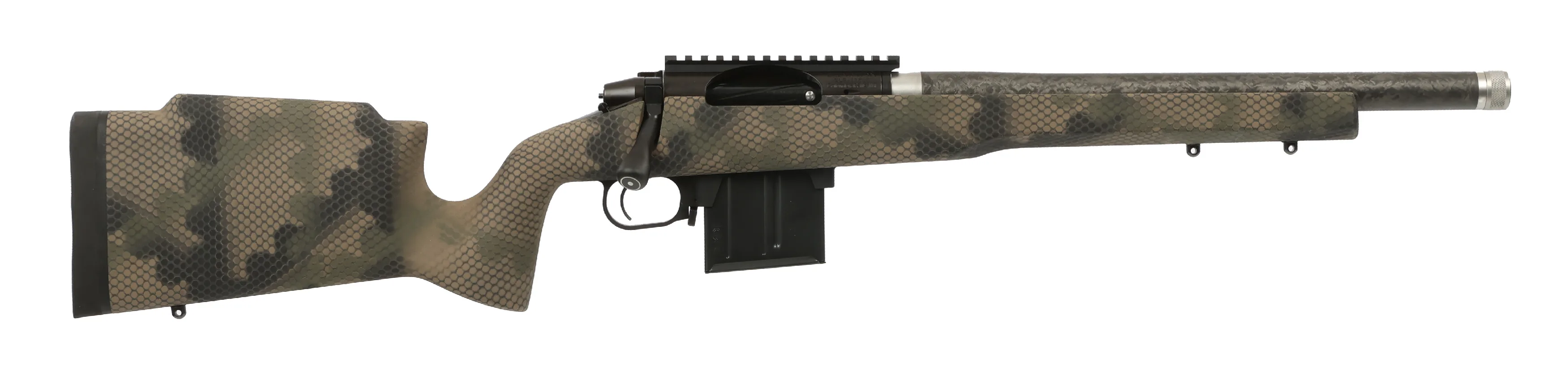 Proof Research 145470 Elevation MTR 2.0 308 Win 4+1 16.50" Carbon Fiber Match Grade Threaded Barrel, Black Receiver w/Picatinny Rail, Tactical Flat Dark Earth Proof Fixed Carbon Fiber Stock, Right Han
