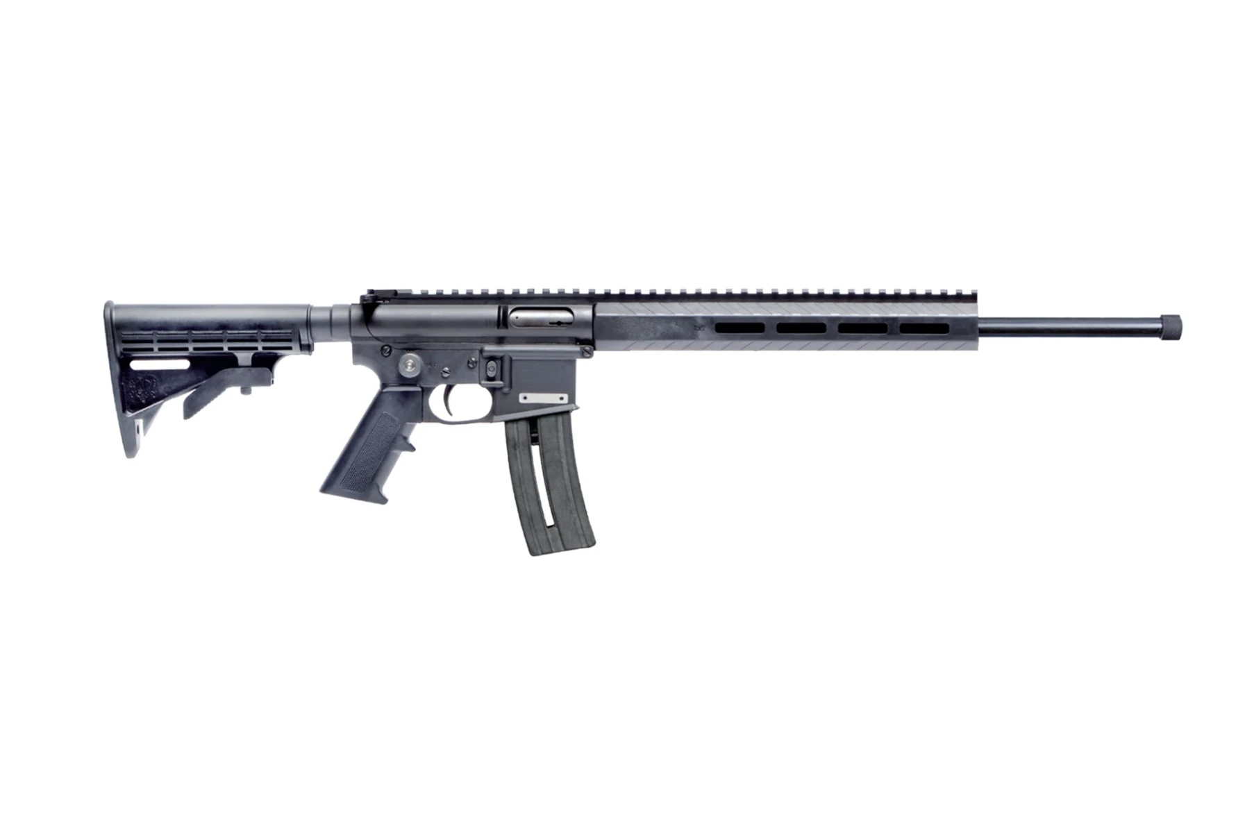 Mountain Billy Gun Lab MBGL-GOAT15-TB-1 Goat-15 Helium 22 LR 1rd 16" Black Threaded Barrel, Black Polymer Receiver w/Picatinny Rail, M-LOK Handguard, Black Adj 7 Position Polymer Buttstock, Black Poly