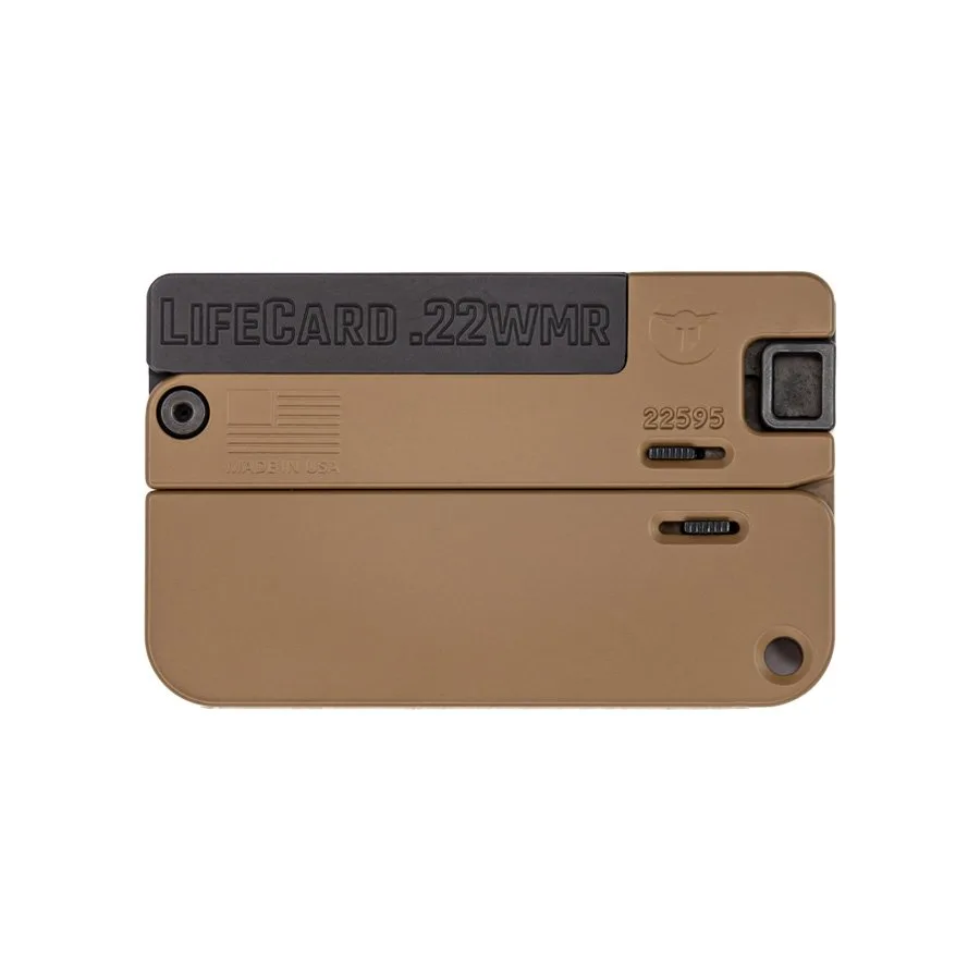 Trailblazer Firearms LifeCard — LIFECARD 22MAG BLACK/BROWN