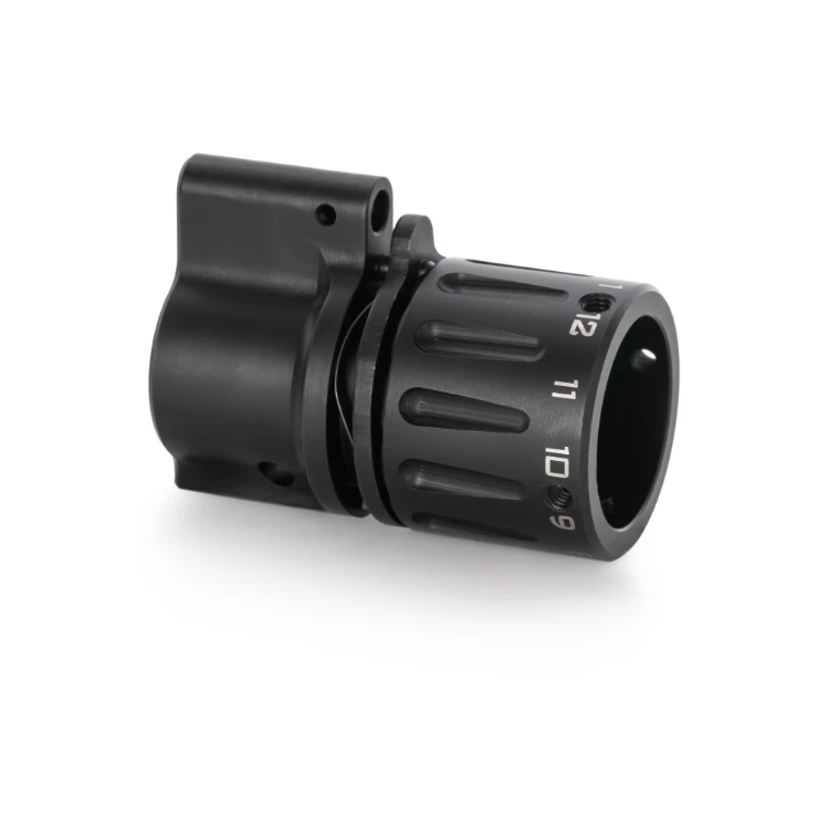 Riflespeed Adjustable Gas Block - .625" Diameter — 5.56mm (.223) Black 2.1" Gas Control