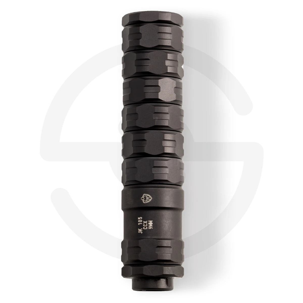 JK 105 CCX 9 – Modular 9mm Concealed Carry Suppressor — 1/2x28 Black 9mm