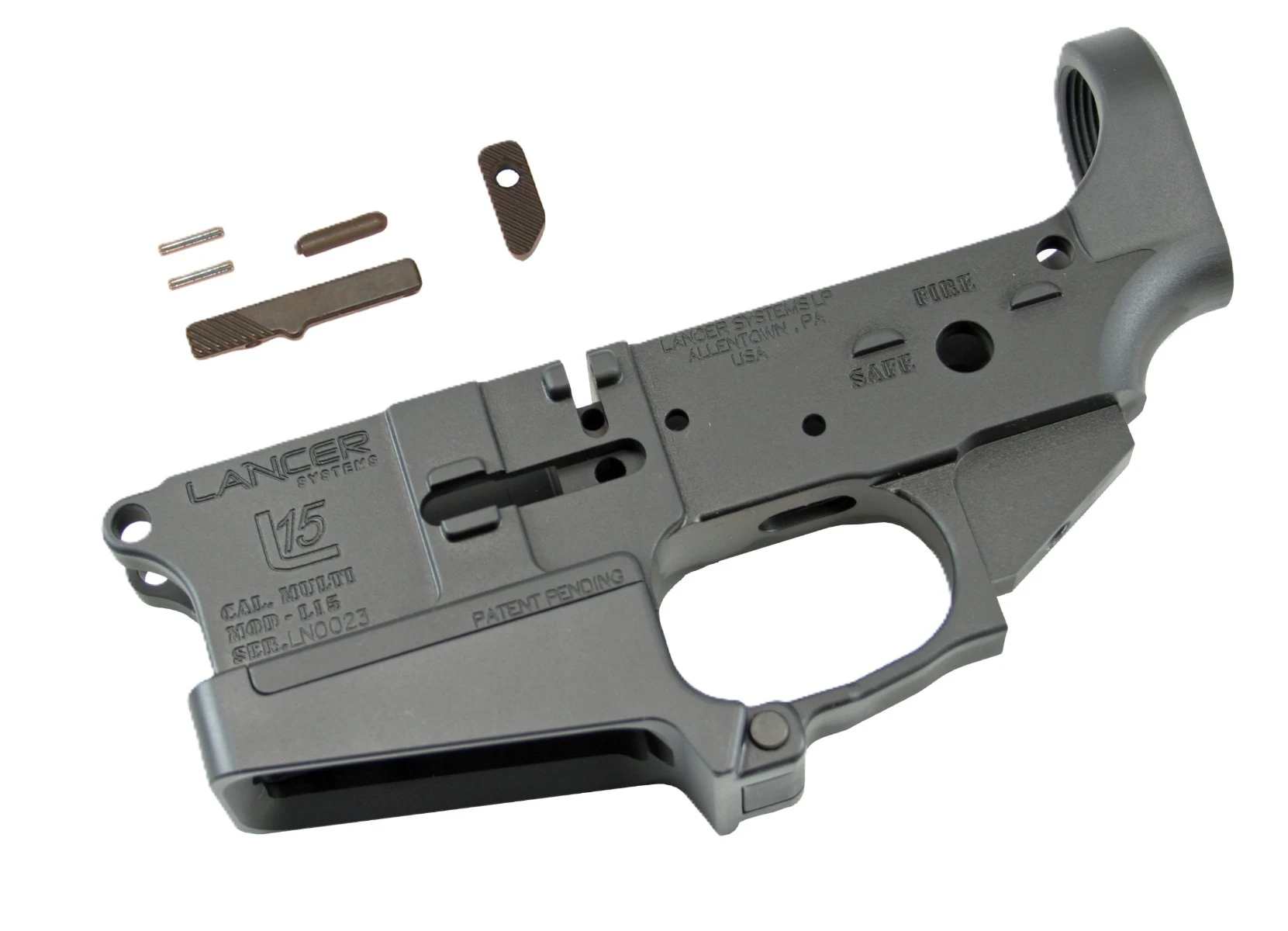 Lancer Systems L15 Lower Receiver | Stripped Standard Magwell — 5.56mm (.223) Black