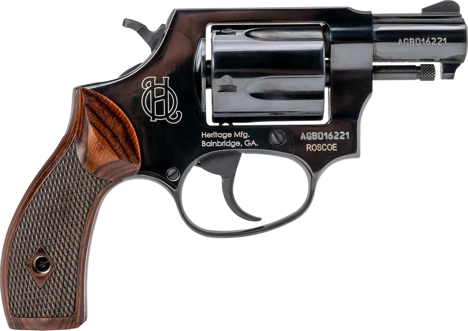 Heritage Manufacturing Roscoe — ROSCOE 38SPL BL/WD 2" 5RD