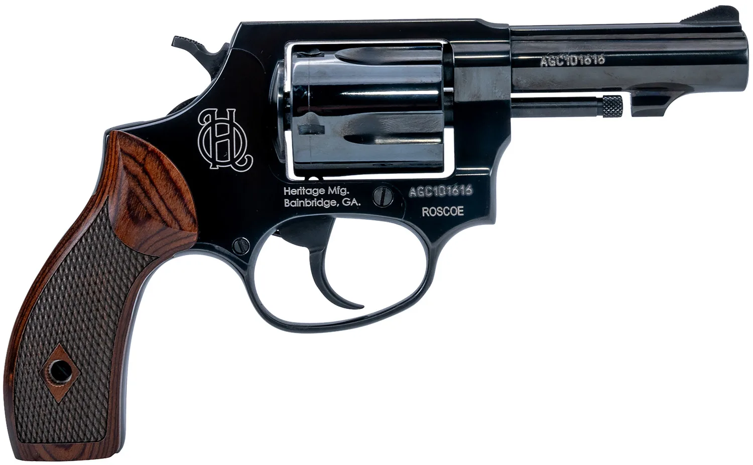 Heritage Manufacturing Roscoe — ROSCOE 38SPL BL/WD 3" 5RD