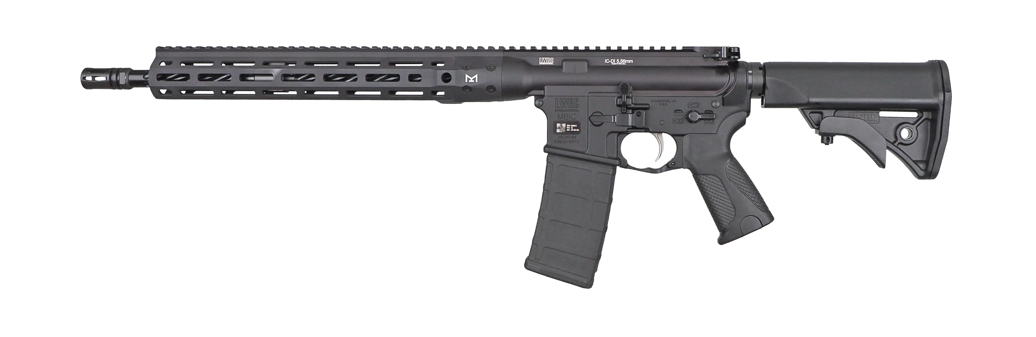 LWRC IC-DI — DI 5.56MM Black 16.1" 30+1 M-LOK Direct Impingement