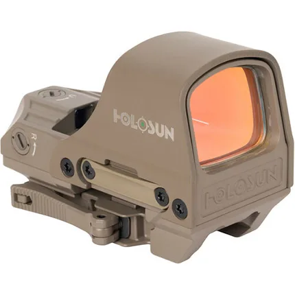 Holosun HE510CGRFDE 510  Flat Dark Earth 1 x 0.91" x 1.26" 2 MOA Green Dot/65 MOA Circle Multi Reticle