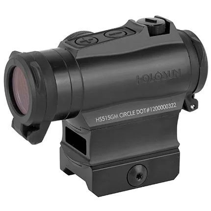 Holosun HS515GM 515  Black Anodized 1 x 20 mm 2 MOA Red Dot/65 MOA Circle Multi Reticle