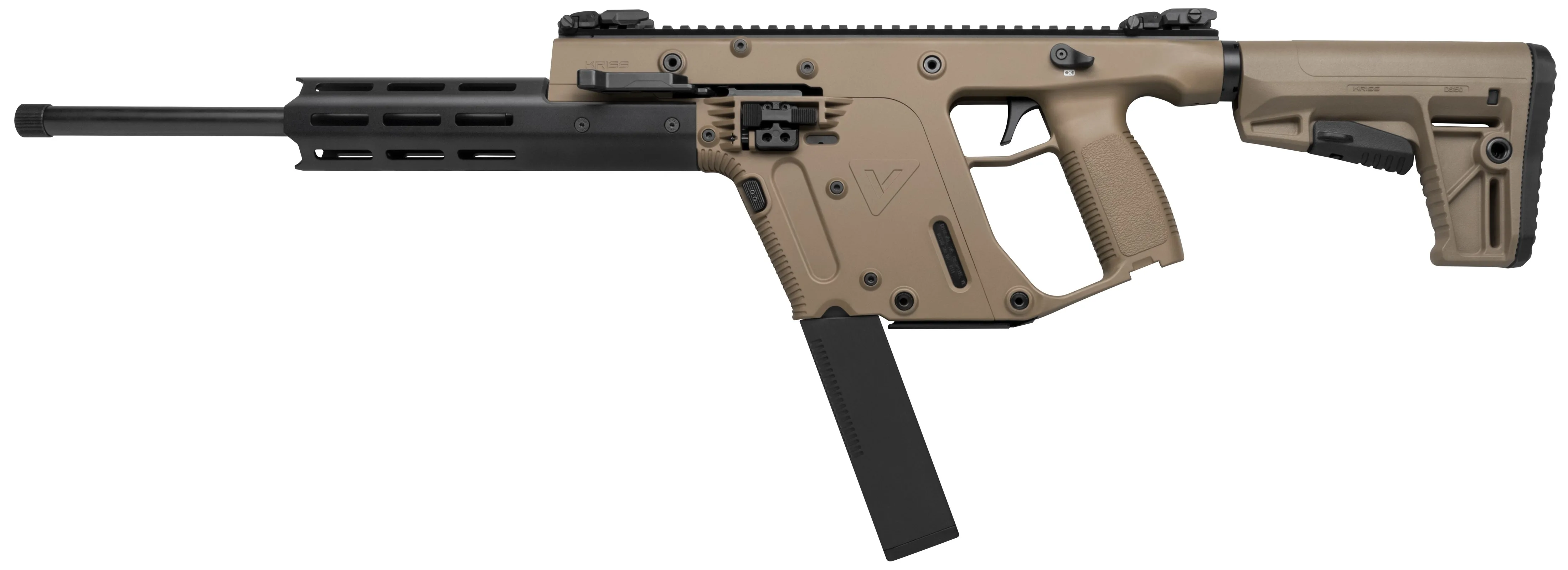 Kriss USA KV22CFD03 Vector CRB Gen2 Full Size 22 LR 30+1 16" Black Nitride Threaded Barrel, Flat Dark Earth Picatinny Rail Aluminum Receiver, M-LOK Handguard, Flat Dark Earth 6 Position Synthetic Stoc