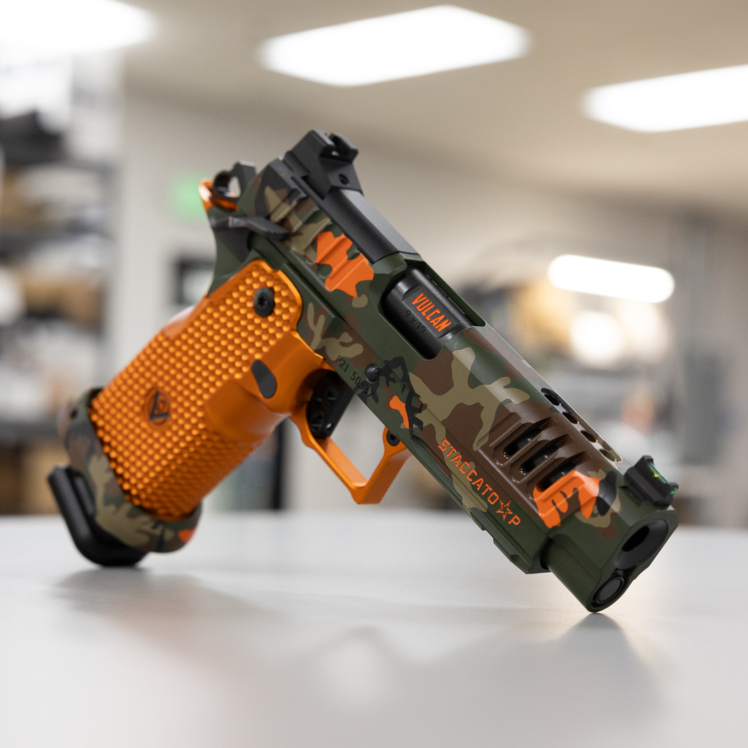 Cerakote® Pattern Finish — Custom multi-color Cerakote finish